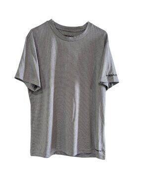 Head Men's Hypertek Patterned Athletic Crew Neck Short Sleeve T-Shirt Gray Large